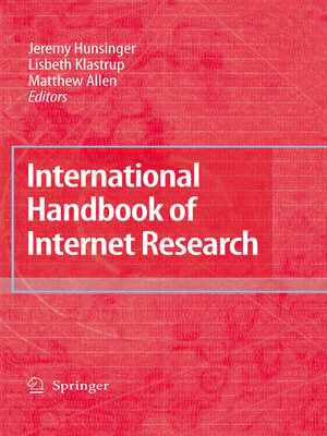 cover image of International Handbook of Internet Research